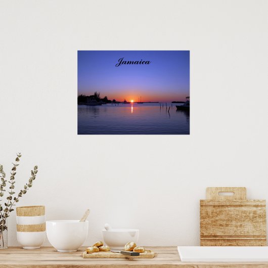 SUNSET OVER JAMAICA POSTER (Küche)