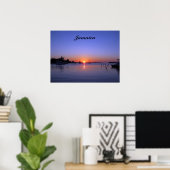 SUNSET OVER JAMAICA POSTER (Heimbüro)