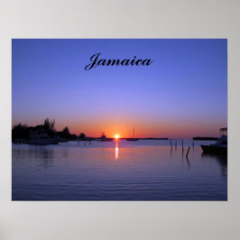 SUNSET OVER JAMAICA POSTER