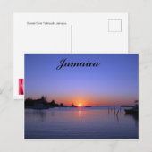 SUNSET OVER JAMAICA POSTKARTE (Vorne/Hinten)