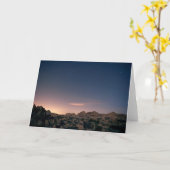 Sunset Over Joshua Tree National Park Karte (Gelbe Blume)