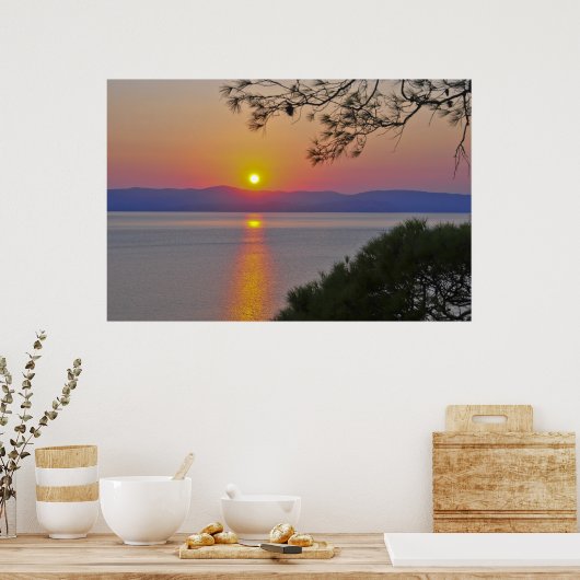 Sunset over Kehria 2 Poster (Küche)