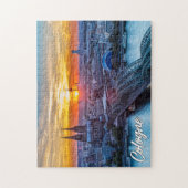 Sunset Over Köln, Deutschland Puzzle (Vertikal)