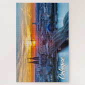 Sunset Over Köln, Deutschland Puzzle (Vertikal)