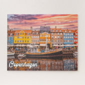 Sunset Over Kopenhagen, Dänemark Puzzle (Horizontal)