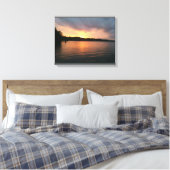 Sunset Over Lake Marion - B&W Leinwand (Insitu (Schlafzimmer))
