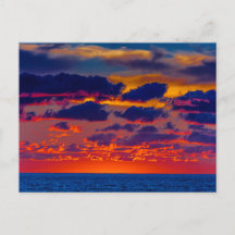 Sunset over Lake Michigan at Ludington, Michigan