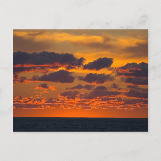 Sunset Over Lake Michigan, Ludington, Michigan Postkarte (Vorderseite)