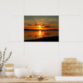 Sunset Over Lake Thurmond Poster (Küche)