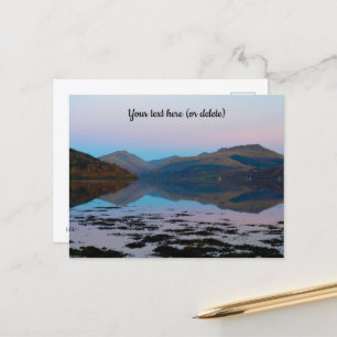 Sunset over Loch Fyne, Schottland Postcard Postkarte