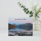 Sunset over Loch Fyne, Schottland Postcard Postkarte (Stehend Vorderseite)