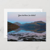 Sunset over Loch Fyne, Schottland Postcard Postkarte (Vorne/Hinten)