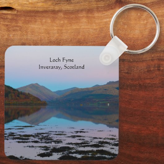 Sunset over Loch Fyne, Scotland Keyring Schlüsselanhänger (Rückseite)