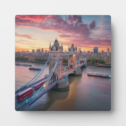 Sunset over London Fotoplatte (Vorderseite)