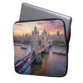 Sunset over London Laptopschutzhülle (Vorderseite Links)