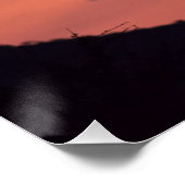 Sunset over Madikwe Poster (Ecke)