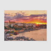 Sunset over Mahon harbor - Menorca, Spain Seidenpapier (Vorderseite)