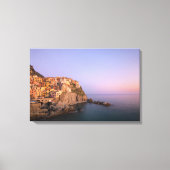 Sunset over Manarola village Leinwanddruck (Vorderseite)
