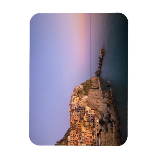 Sunset over Manarola village Magnet (Vertikal)