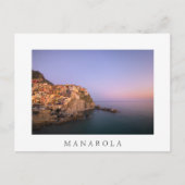 Sunset over Manarola village Postkarte (Vorderseite)