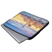 Sunset Over Manhattan, New York, USA Laptopschutzhülle (Vorne Knopf)