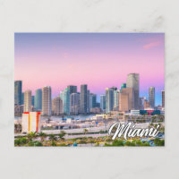 Sunset Over Miami, Florida, Vereinigte Staaten