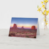 Sunset Over Monument Valley Arizona Karte (Gelbe Blume)