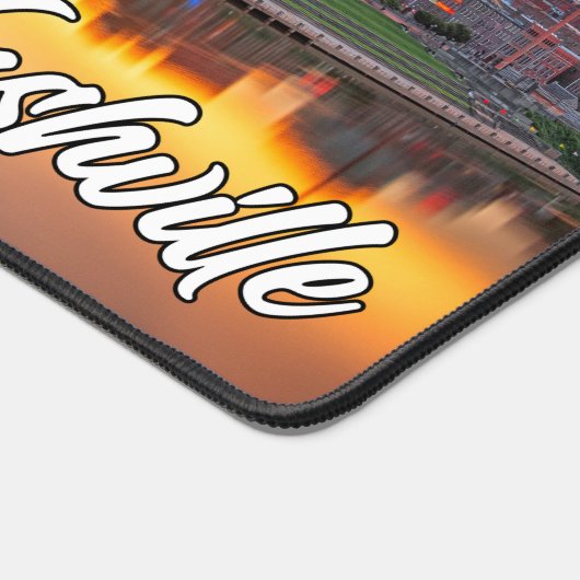 Sunset Over Nashville, Tennessee, USA Schreibtischunterlage (Ecke)