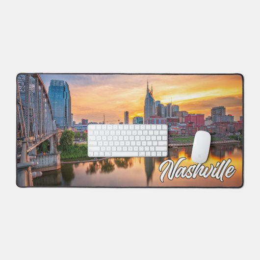 Sunset Over Nashville, Tennessee, USA Schreibtischunterlage (Tastatur & Maus)