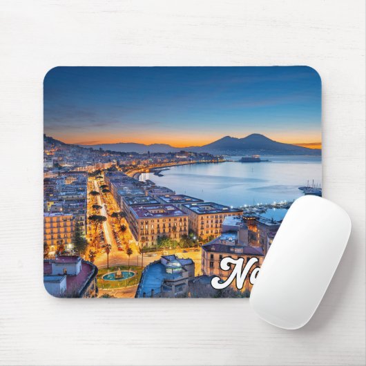Sunset Over Neapel, Italien Mousepad (Mit Mouse)