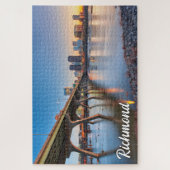 Sunset Over Richmond, Virginia, Vereinigte Staaten Puzzle (Vertikal)
