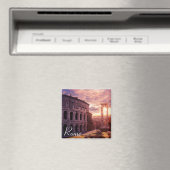 Sunset over Rome Colosseum in Rome Magnet (In Situ (Geschirrspüler))