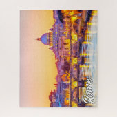 Sunset Over Rome, Italien Puzzle (Vertikal)