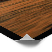 Sunset over Sailboats Poster (Ecke)