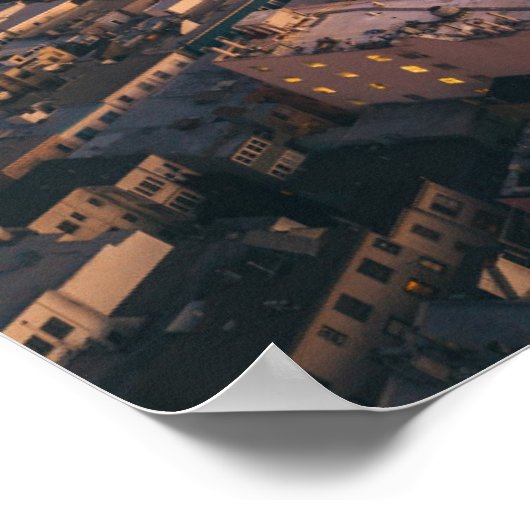 Sunset Over San Francisco Financial District Poster (Ecke)