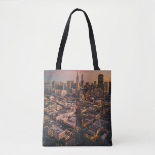 Sunset Over San Francisco Financial District Tasche