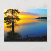 Sunset over Sardis Lake Postkarte (Vorderseite)