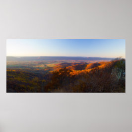 Sunset over Shenandoah National Park, Virginia Poster