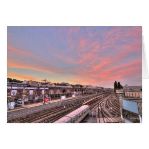 Sunset Over Spittelau, Wien Österreich