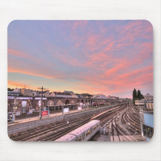 Sunset Over Spittelau, Wien Österreich Mousepad (Vorne)
