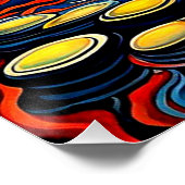 Sunset over spotted lake 2 poster (Ecke)