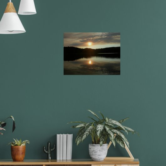 Sunset over Spring Valley Reservoir Poster (Wohnzimmer 1)