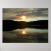 Sunset over Spring Valley Reservoir Poster (Vorne)