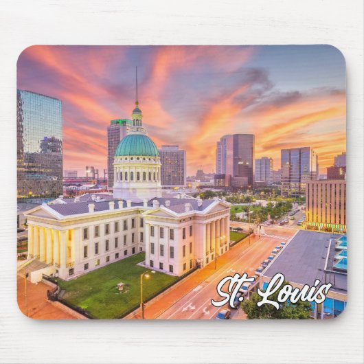 Sunset Over St. Louis, Missouri, USA Mousepad (Vorne)