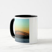 Sunset over Sydney Harbour Bridge, Australien Tasse (Vorderseite Links)