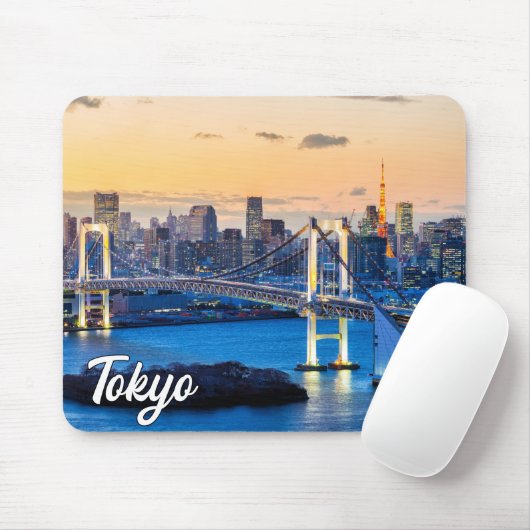 Sunset Over Tokio, Japan Mousepad (Mit Mouse)