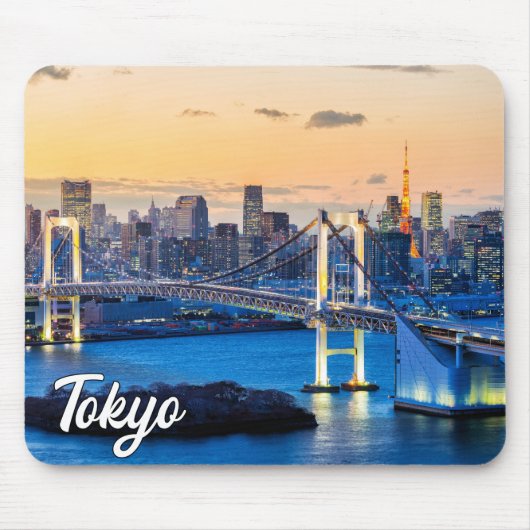 Sunset Over Tokio, Japan Mousepad (Vorne)