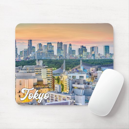 Sunset Over Tokio, Japan Mousepad (Mit Mouse)