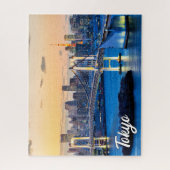Sunset Over Tokio, Japan Puzzle (Vertikal)