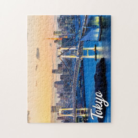 Sunset Over Tokio, Japan Puzzle (Vertikal)